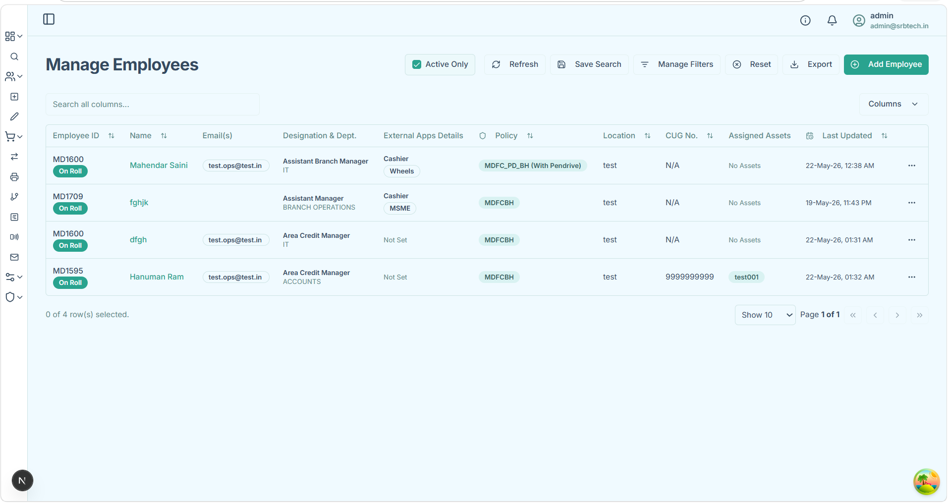Employee Asset Assignment